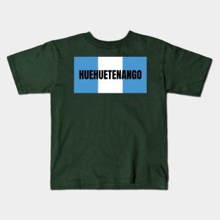 Huehuetenango City in Guatemala Flag Colors Kids T-Shirt